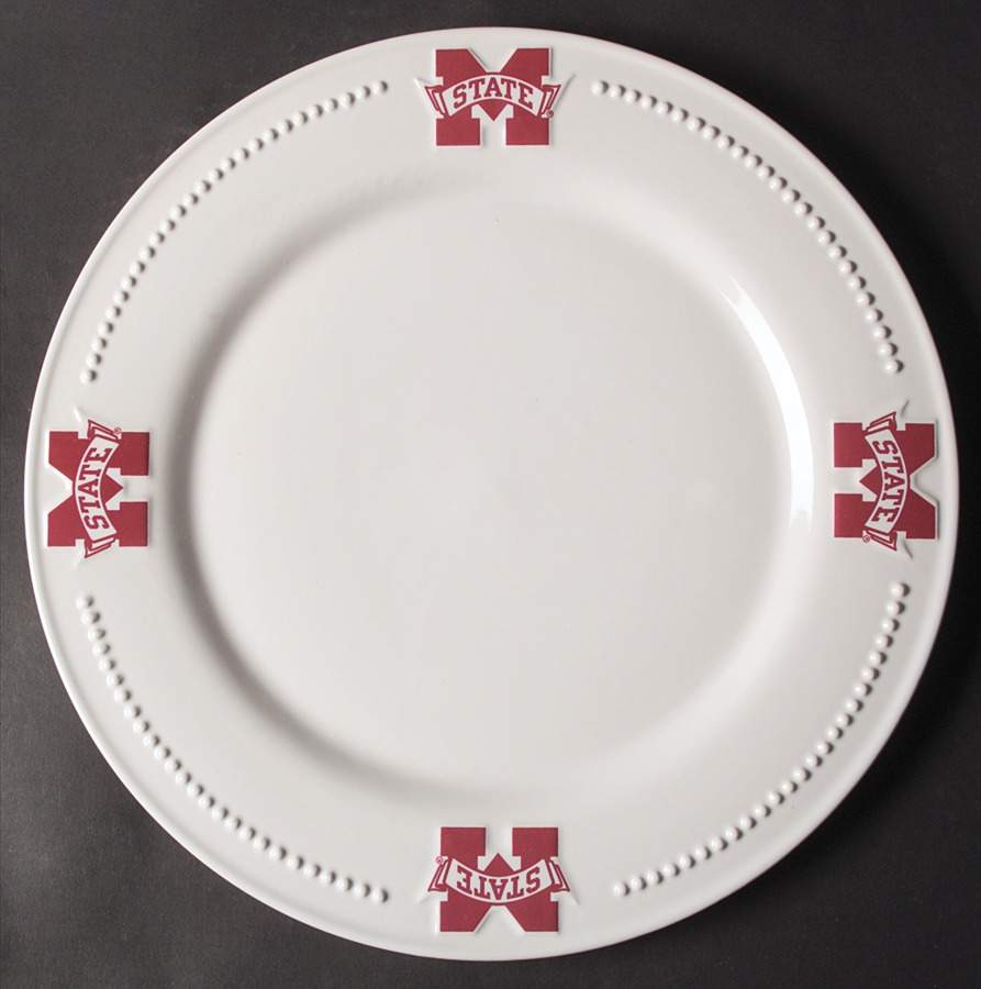 Mississippi State Dinner Plate - Set of 4 by Slavic Treasures-1