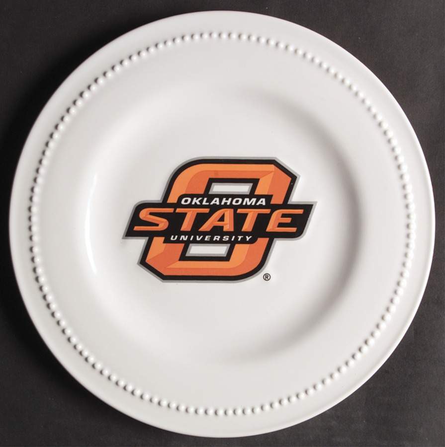 Oklahoma State Salad Plate - Set of 4 by Slavic Treasures-1