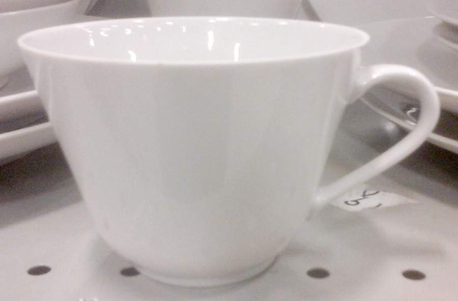 White Jubilee Flat Cup by Schumann - Bavaria-1