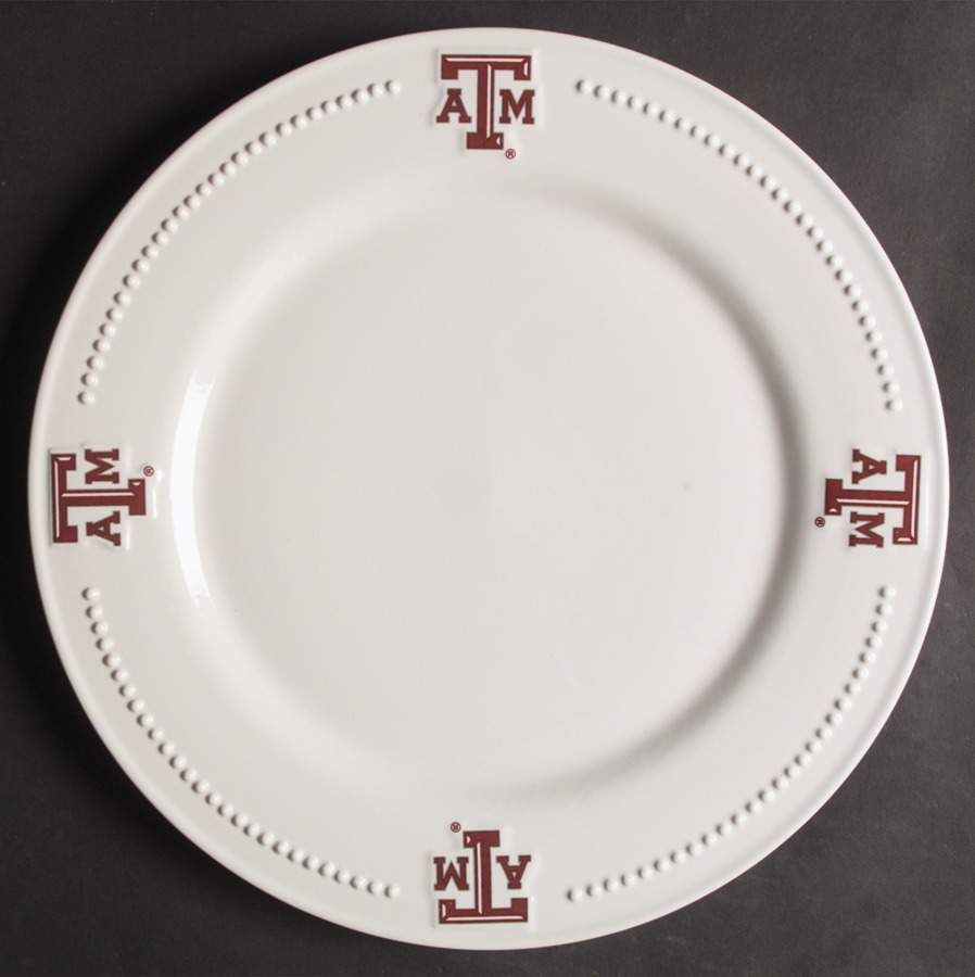 Texas A&M Dinner Plate - Set of 4 by Slavic Treasures-1