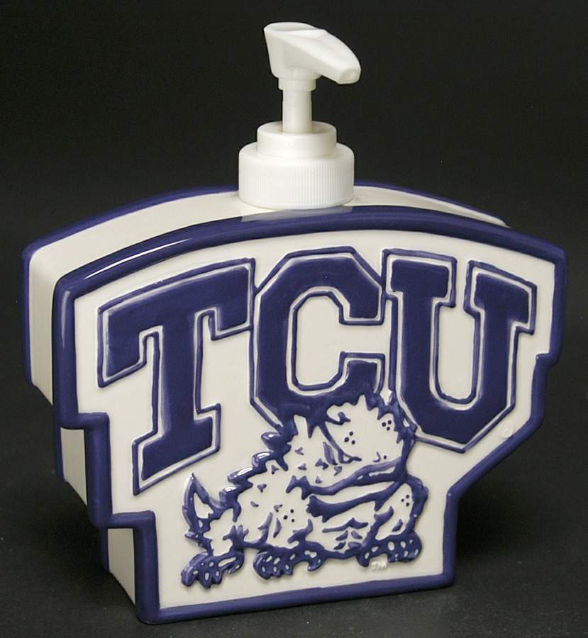 Texas Christian University Lotion/Soap Dispenser by Slavic Treasures-1