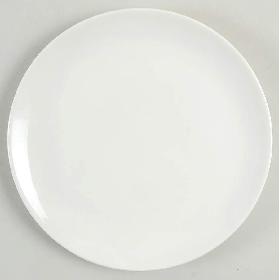 White Coupe Salad Plate by Sadler-1