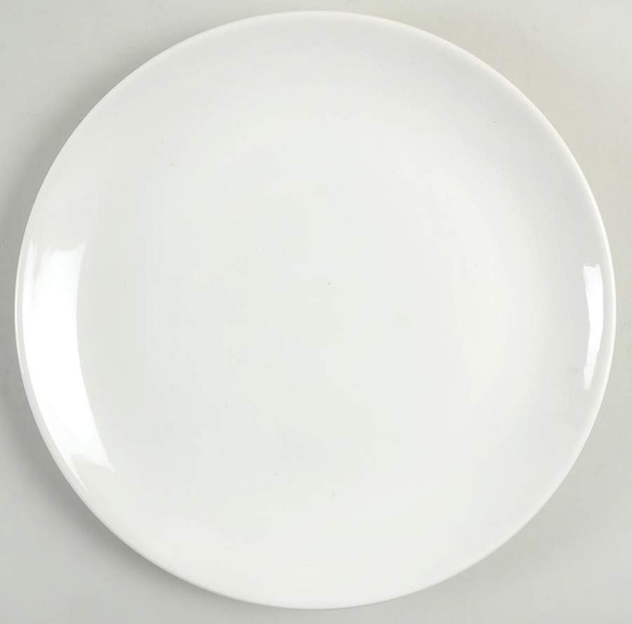 White Coupe Dinner Plate by Sadler-1