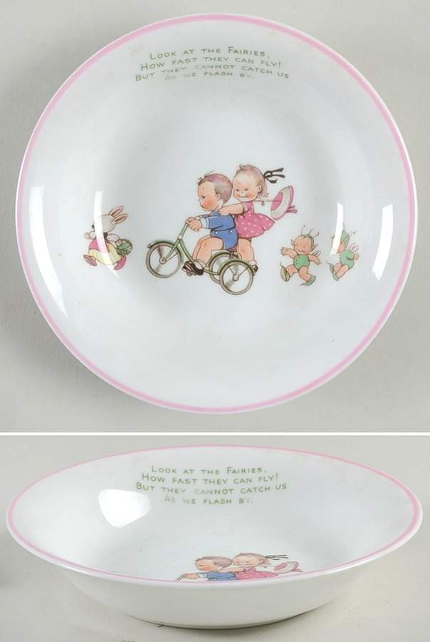 Look at the Fairies Child's Bowl by Shelley-1