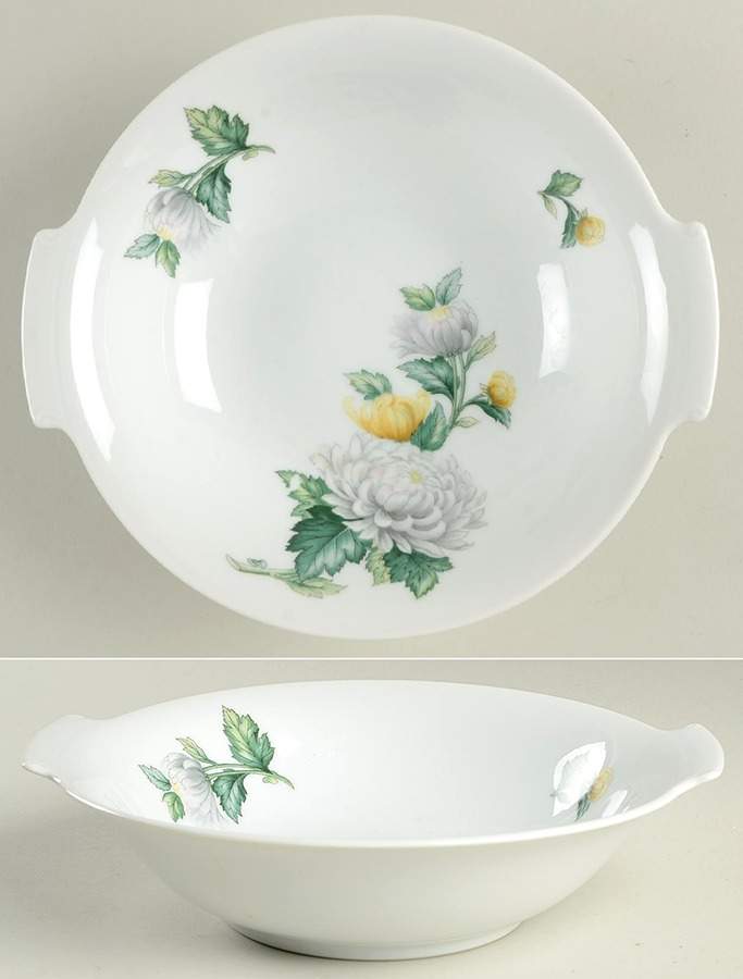 Chrysanthemum (Coupe, No Trim) 9" Round Vegetable Bowl by Sango-1