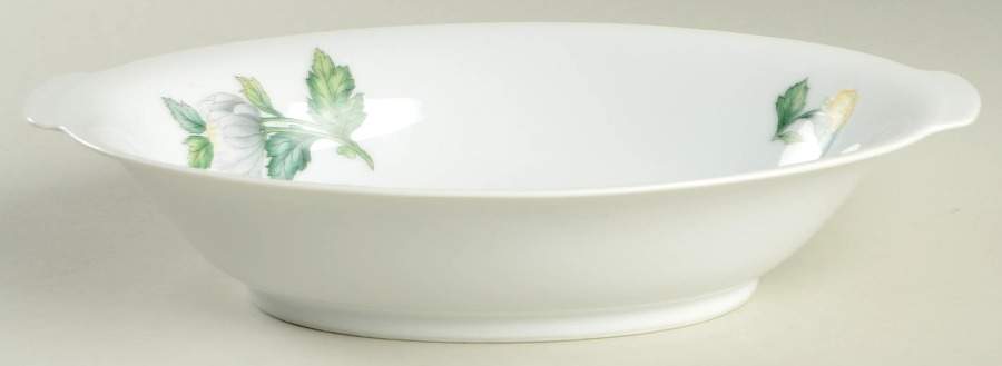 Chrysanthemum (Coupe, No Trim) 10" Oval Vegetable Bowl by Sango-1