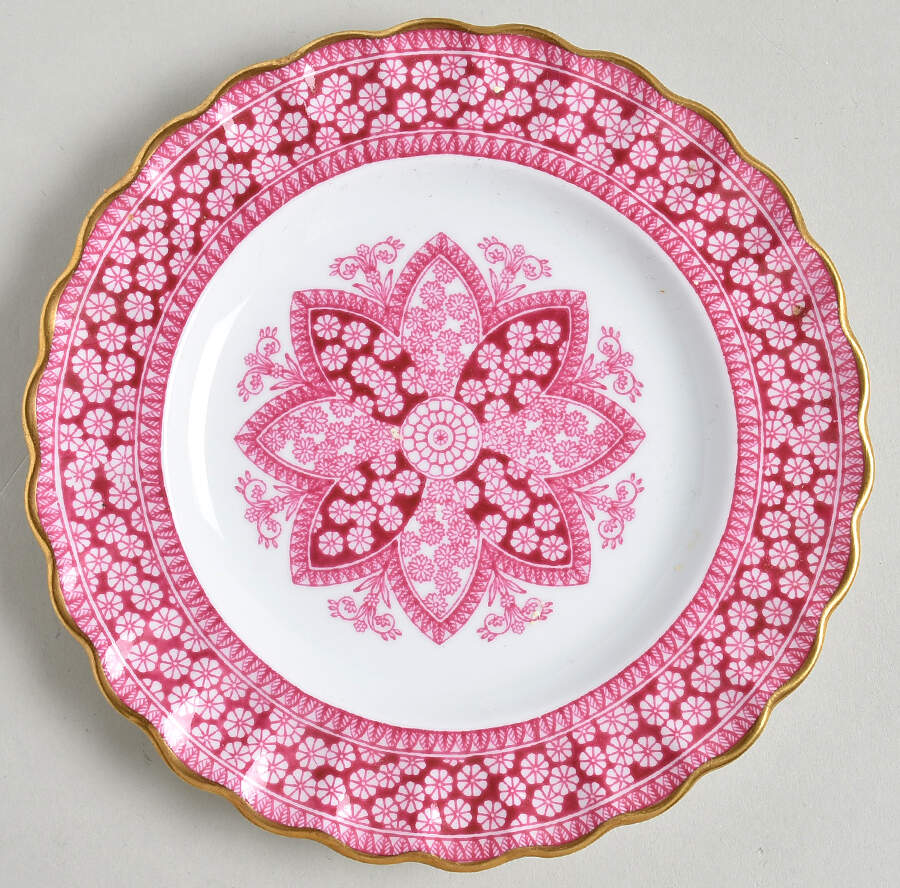 Primrose Rose (Luster Trim) Bread & Butter Plate by Spode-1