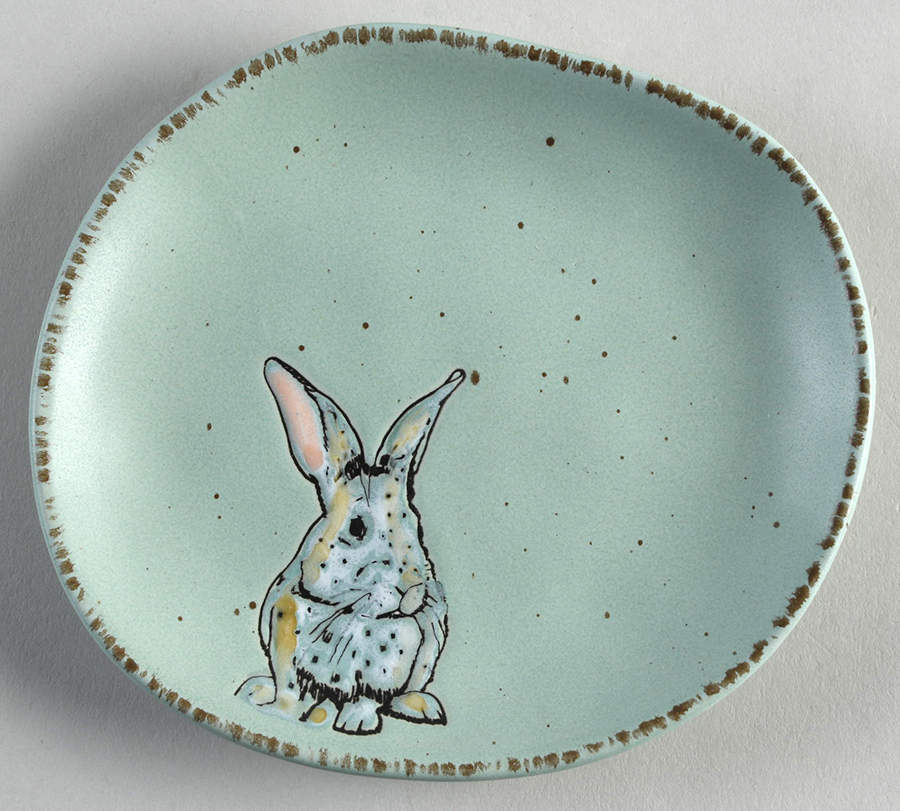 Easter Bunny Tidbit Plate by Spectrum-1