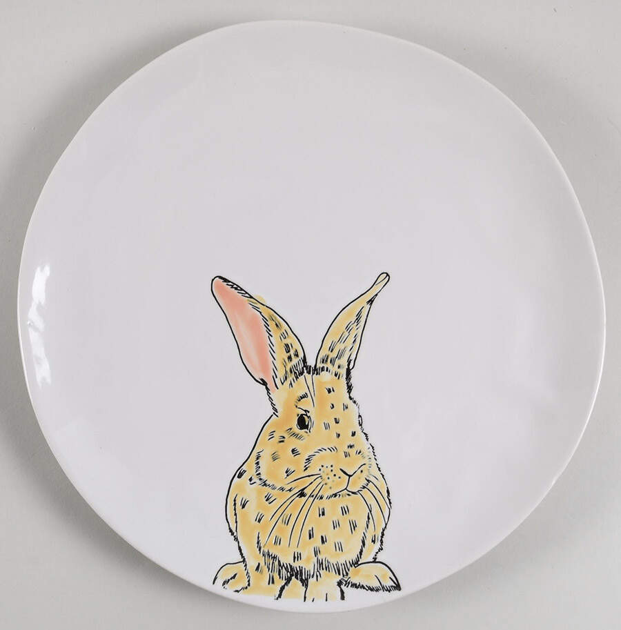 Easter Bunny Dinner Plate by Spectrum-1
