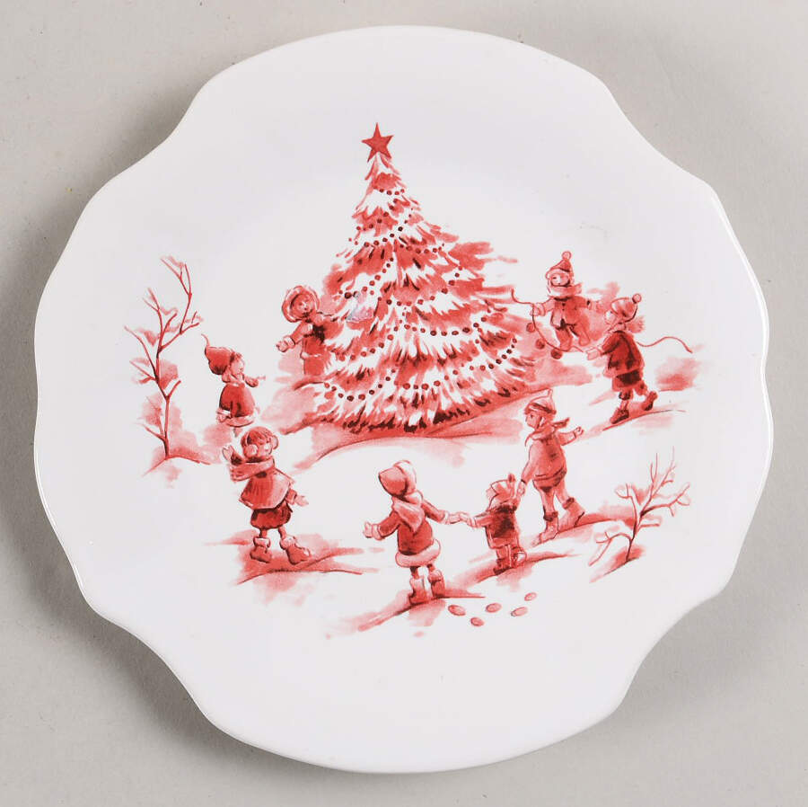Snowy Lane Appetizer Plate by Sur La Table-1