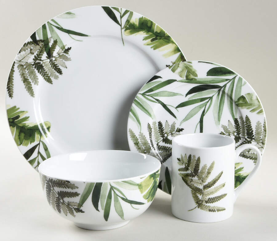Pressed Ferns 4 Piece Place Setting by Spode-1