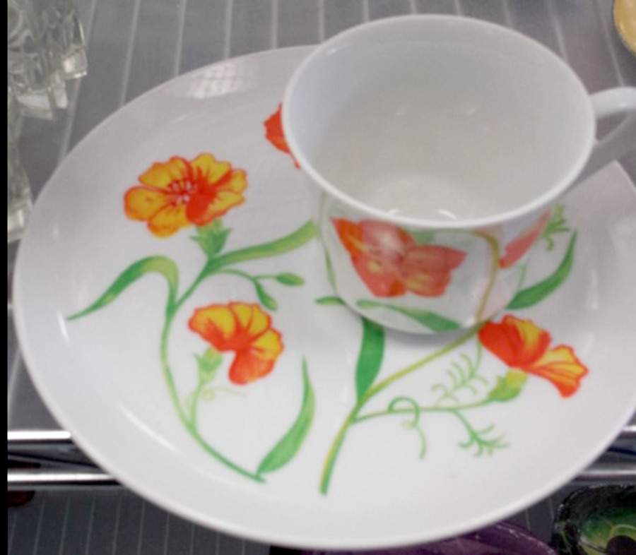 Crimson Beauty Salad Plate by Sigma-1