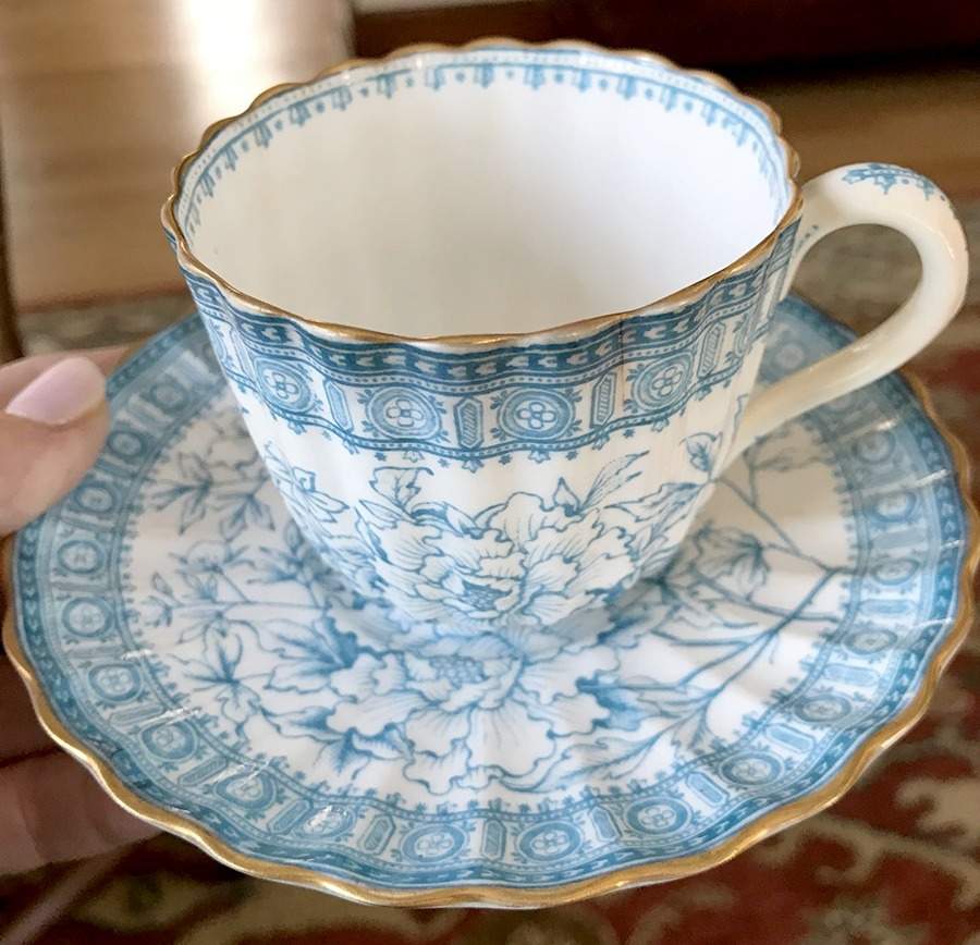 1 3838 Flat Cup & Saucer Set by Spode-1