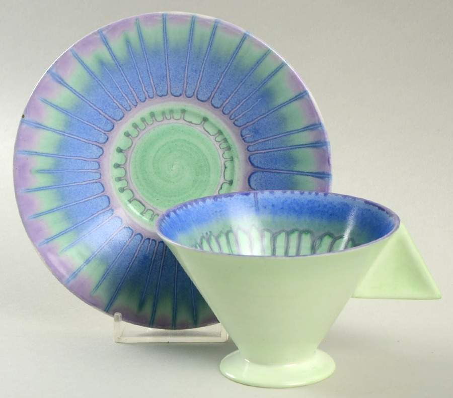 Harmony Artware Footed Cup & Saucer Set by Shelley-1