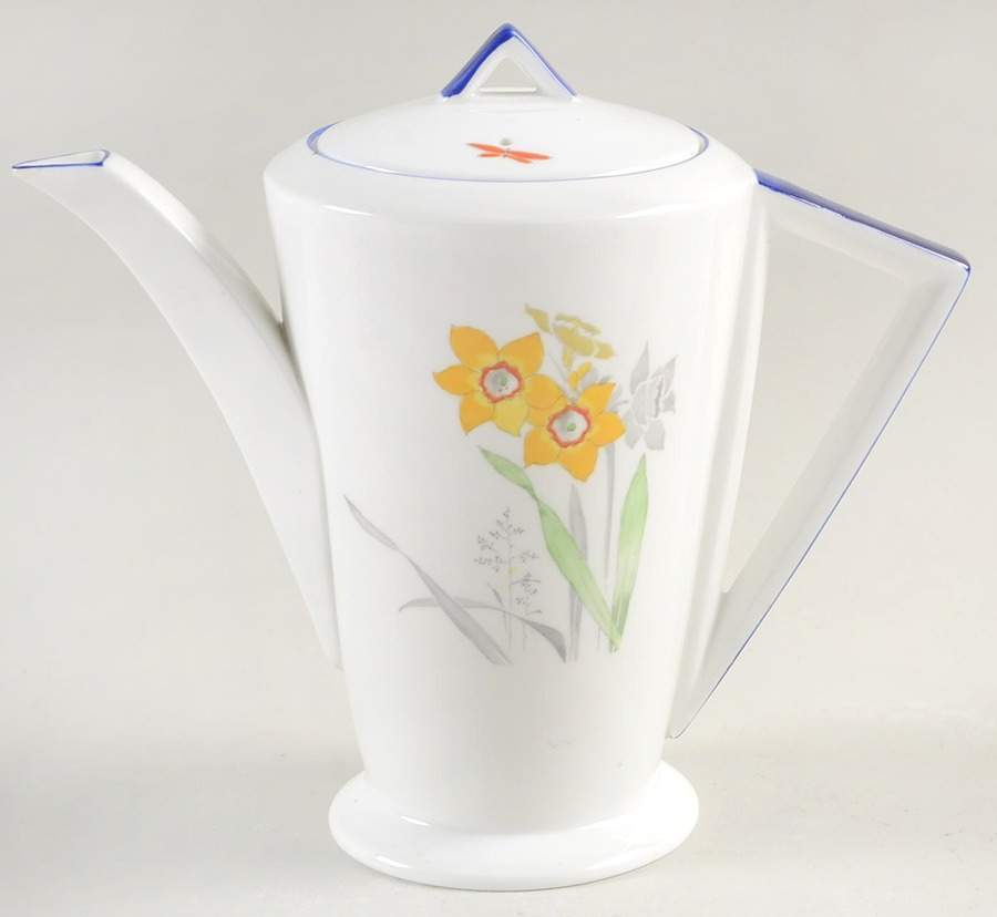 Narcissus Small Coffee Pot & Lid by Shelley-1