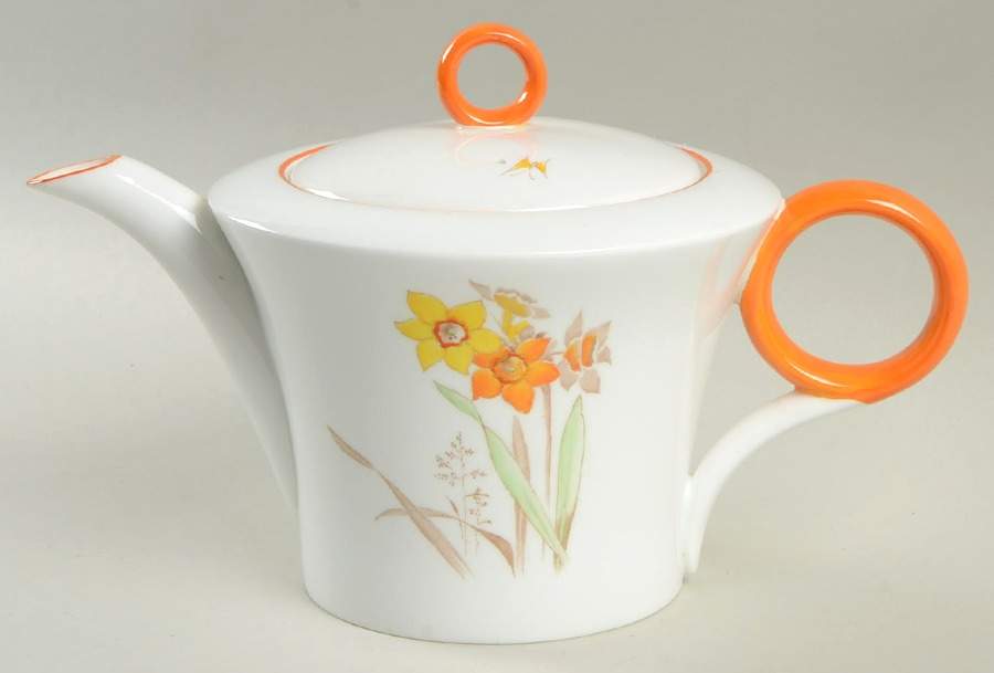 Narcissus Teapot & Lid by Shelley-1