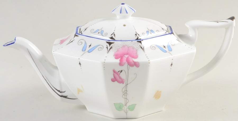 Sweet Pea Mini Teapot & Lid by Shelley-1