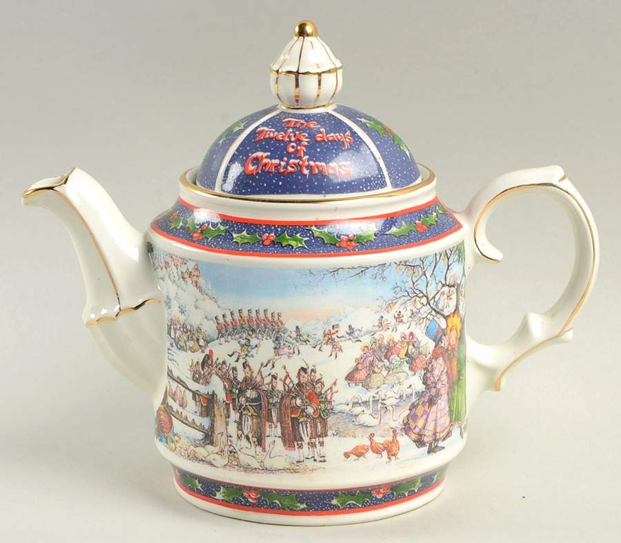 Christmas Teapots Twelve Days Of Christmas - Boxed by Sadler-1