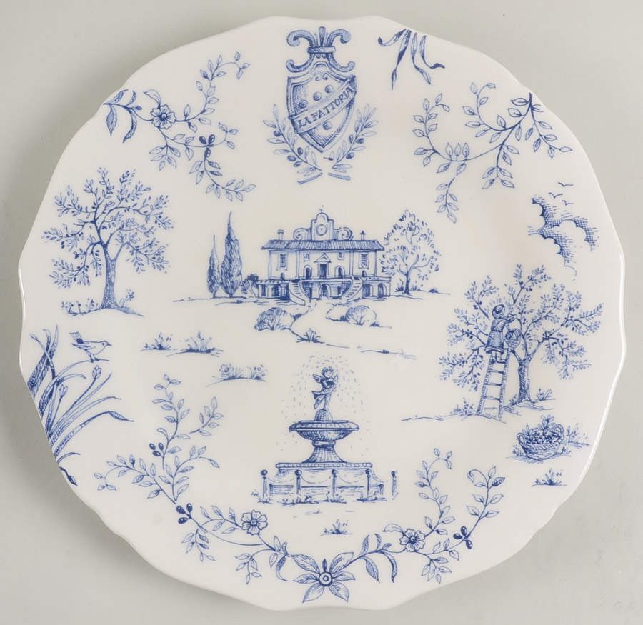 Toscana Blue Dinner Plate by Sur La Table-1