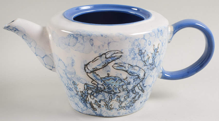 Chesapeake Bay Blue Crab Teapot No Lid by Spectrum-1
