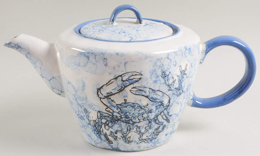 Chesapeake Bay Blue Crab Teapot & Lid by Spectrum-1