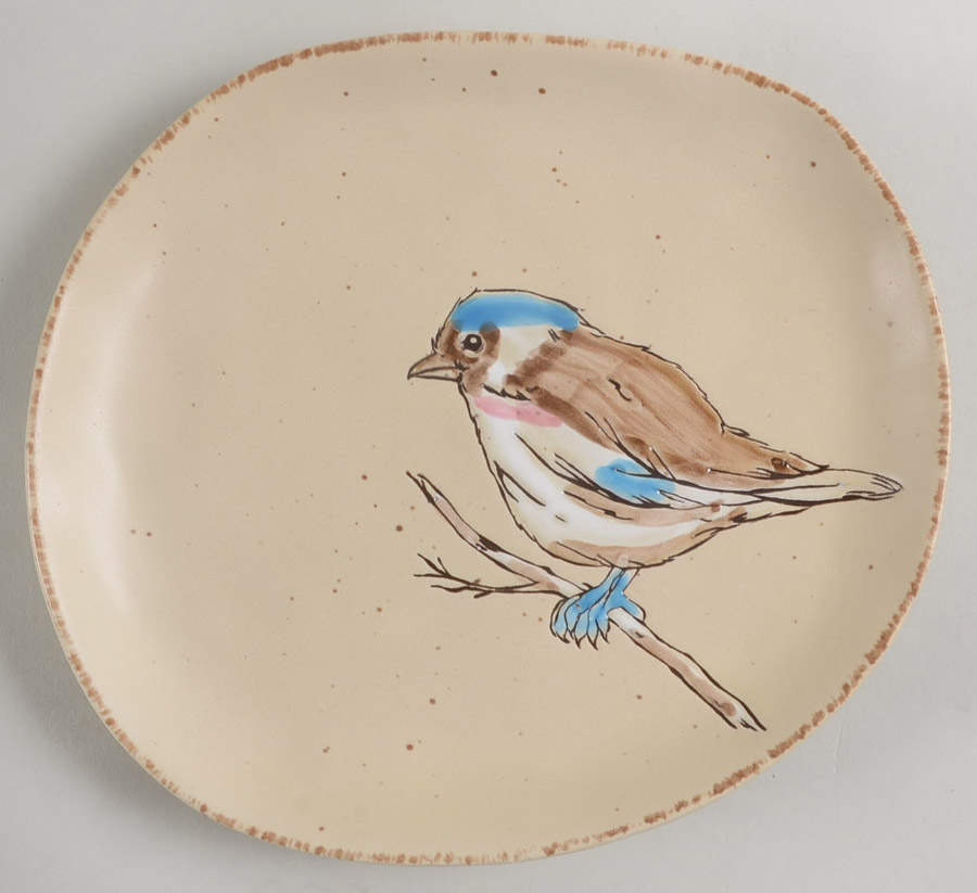 Spring Bird Salad Plate by Spectrum-1