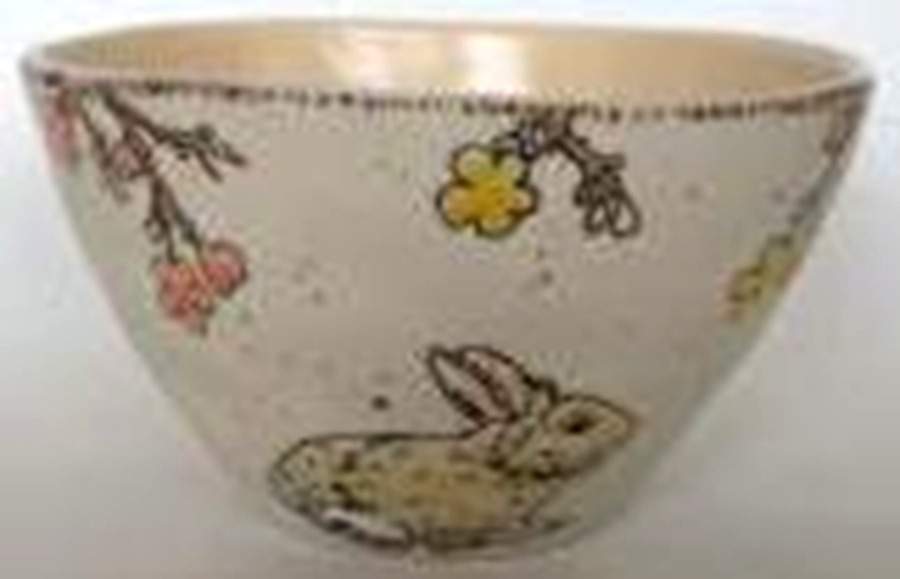 Easter Butterfly Bunny Soup/Cereal Bowl by Spectrum-1