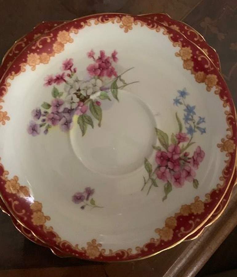 Stocks (Richmond Shape) Saucer by Shelley-1