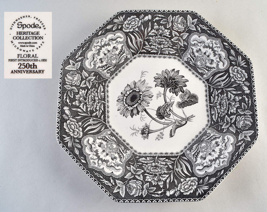 Heritage Collection 14" Octagonal Serving Platter 250th Anniversary by Spode-1