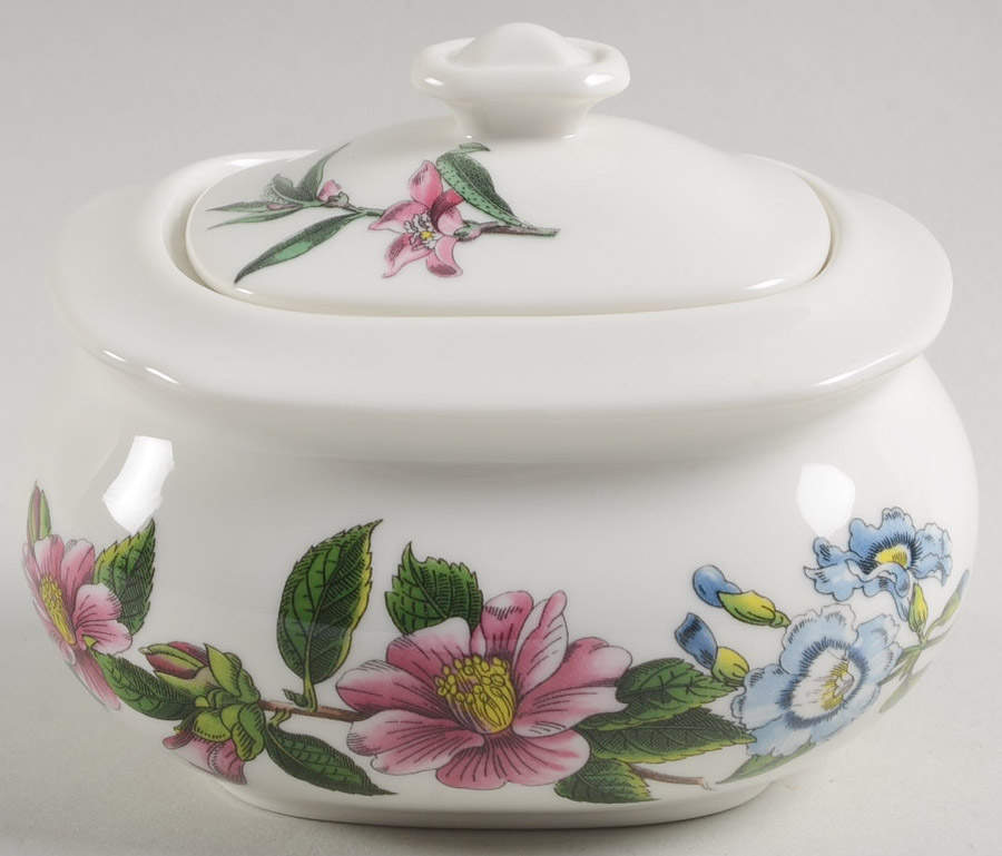Stafford Blooms Sugar Bowl & Lid by Spode-1