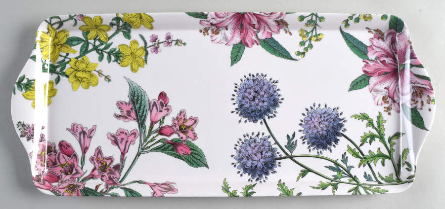 Stafford Blooms 15" Handled Melamine Sandwich Tray by Spode-1