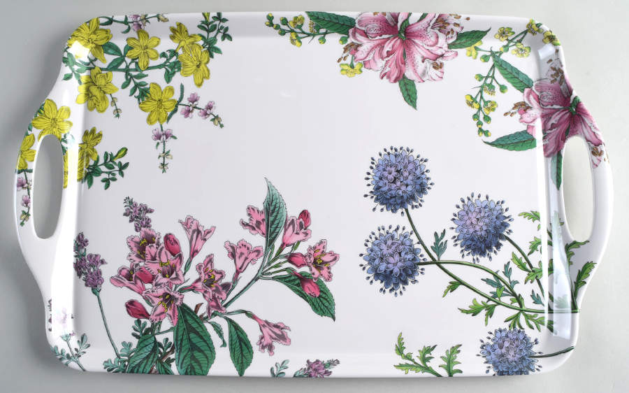 Stafford Blooms 18" Rectangular Handled Tray by Spode-1