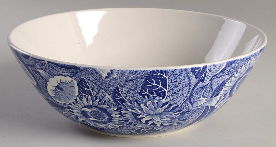 Sunflower (Blue Room Sunflower) 10" Large Salad Serving Bowl by Spode-1