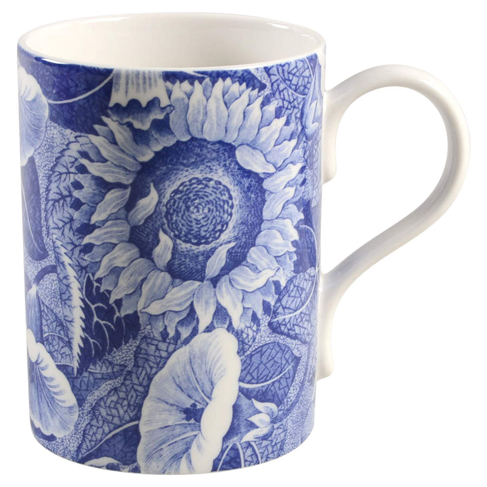 Sunflower (Blue Room Sunflower) Mug - Set of 4 by Spode-1