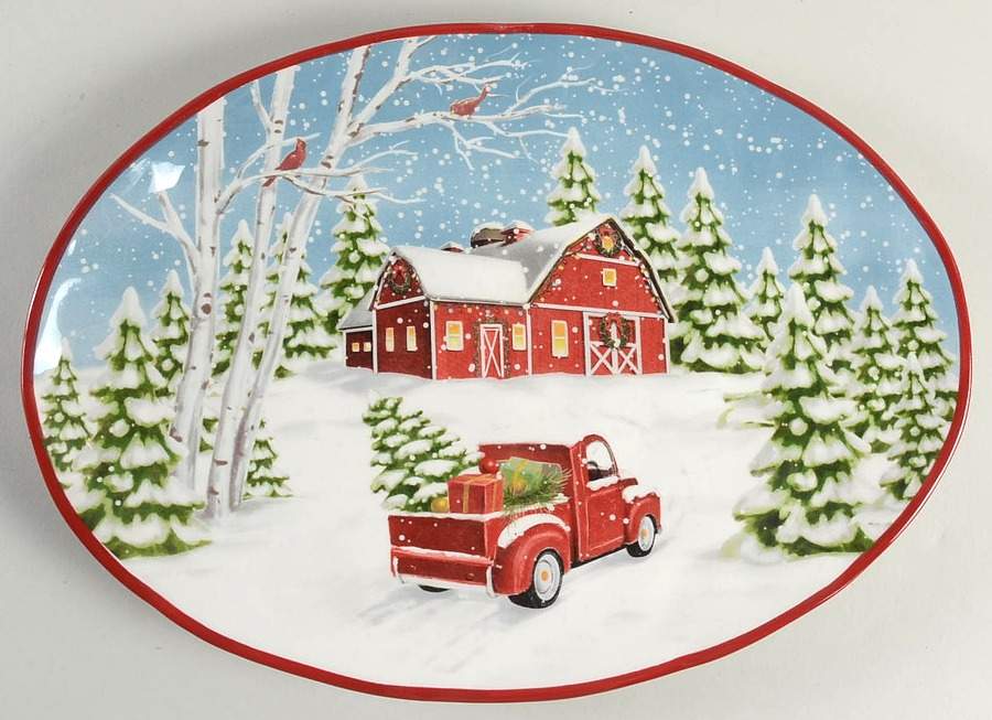 S1E6 13" Oval Serving Platter by Spectrum-1