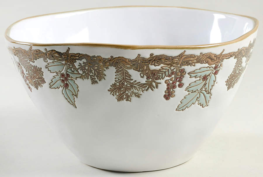 Wood Forest 8" Round Serving Bowl by Spectrum-1