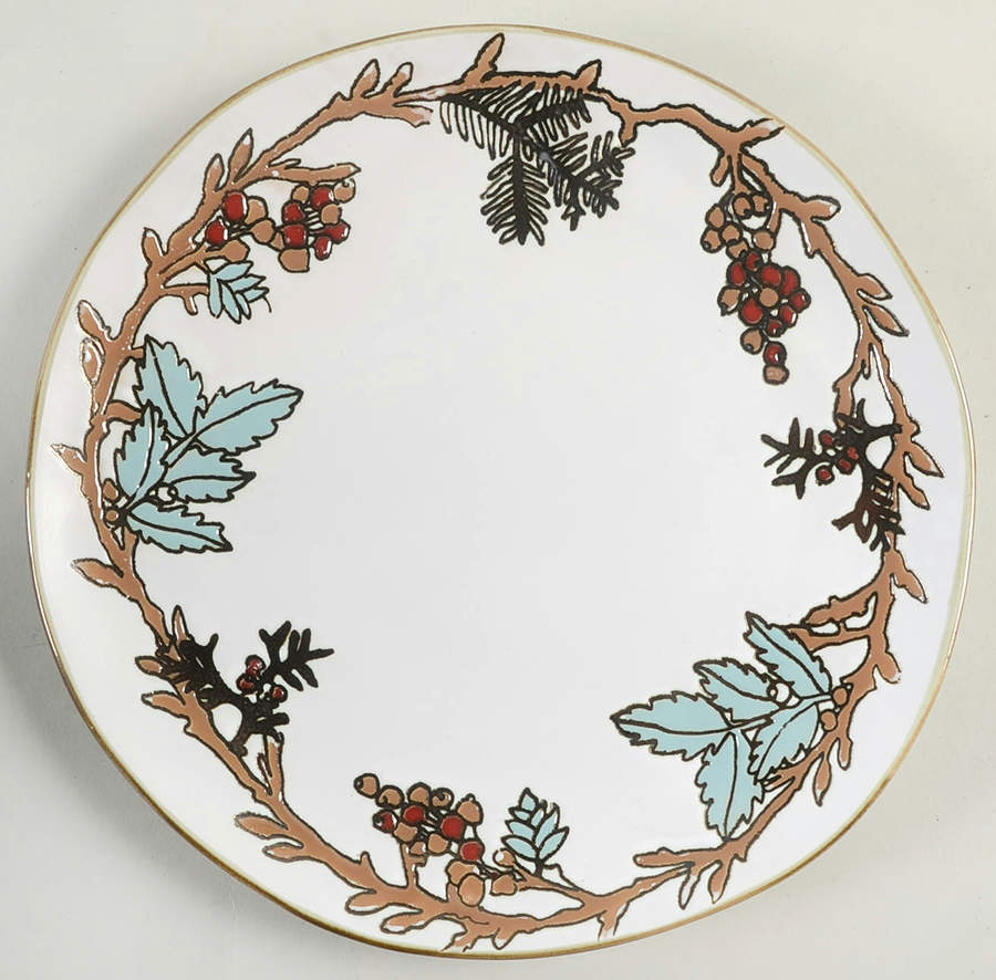 Wood Forest Dinner Plate by Spectrum-1