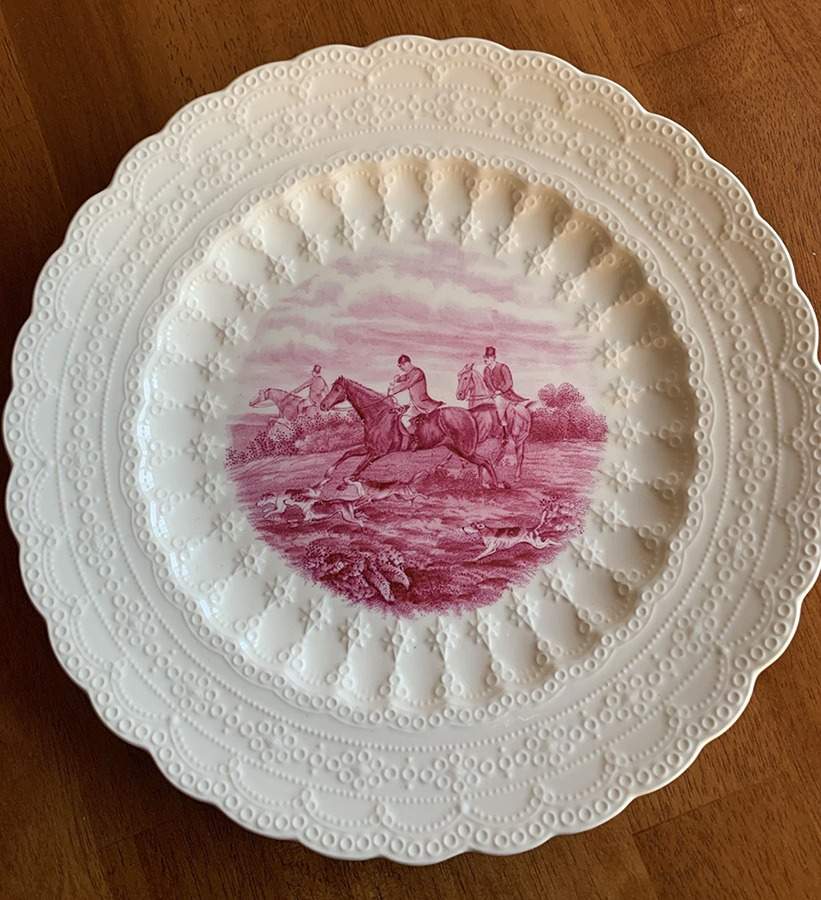 Herring Hunt (Jewel Shape) Dinner Plate by Spode-1