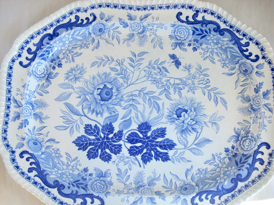 Jasmine 22" Oval Serving Platter by Spode-1