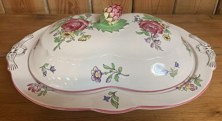 Marlborough Oval Covered Divided Vegetable by Spode-1