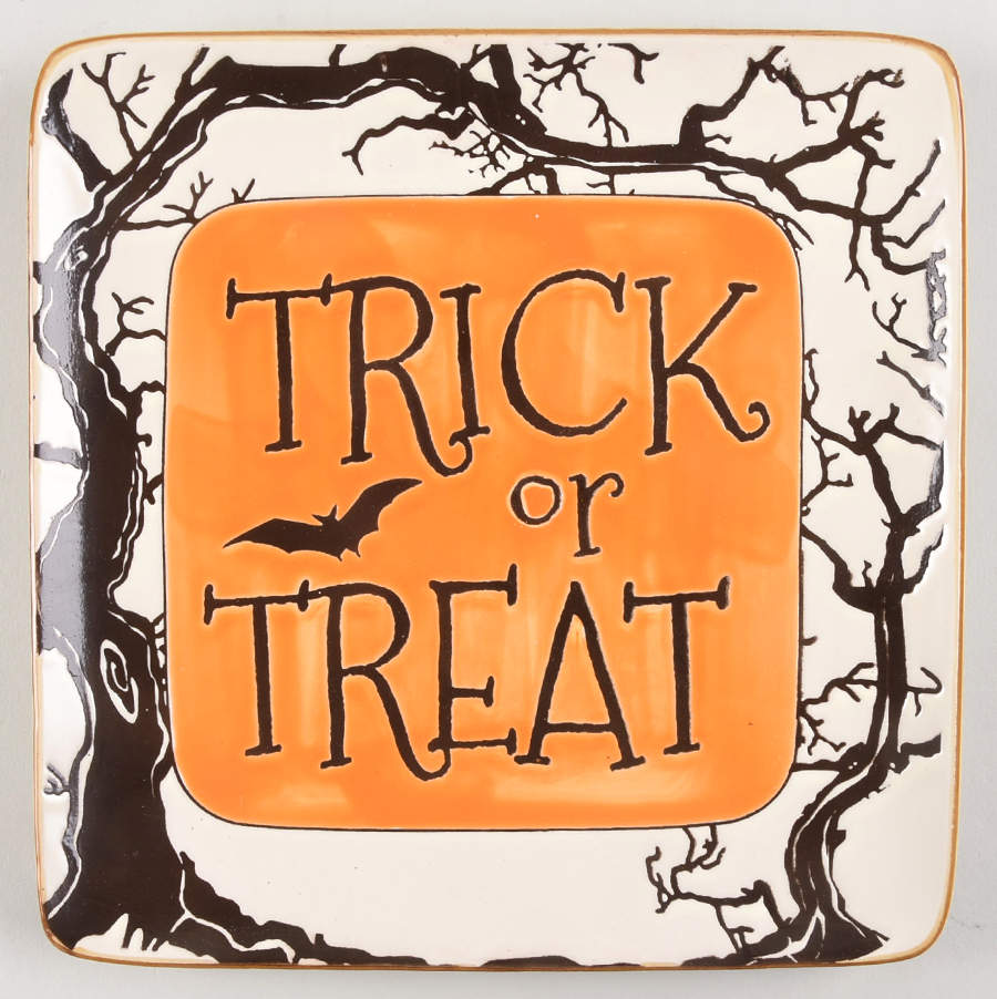 Spooky Night Square Salad/Dessert Plate by Spectrum-1