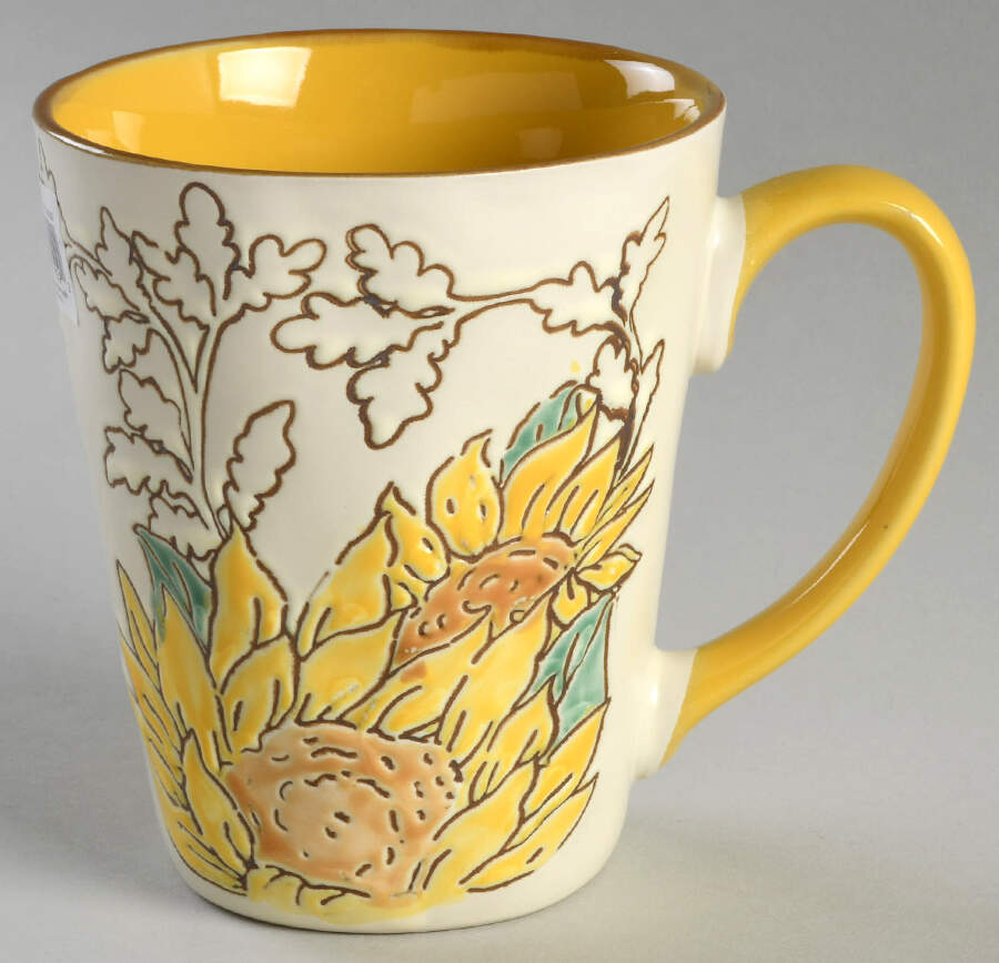 Gilded Sunflower Mug by Spectrum-1