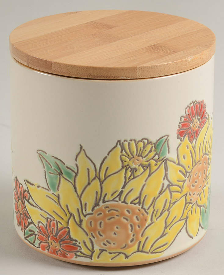 Brandywine Sunflower Small Canister & Lid by Spectrum-1