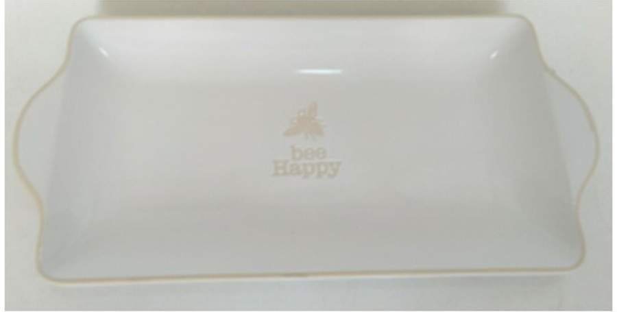 Bee (Hand Thrown) 14" Rectangular Serving Platter by Spectrum-1