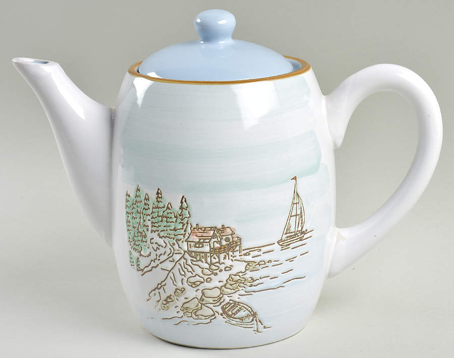 Coastal Sketchbook Teapot & Lid by Spectrum-1