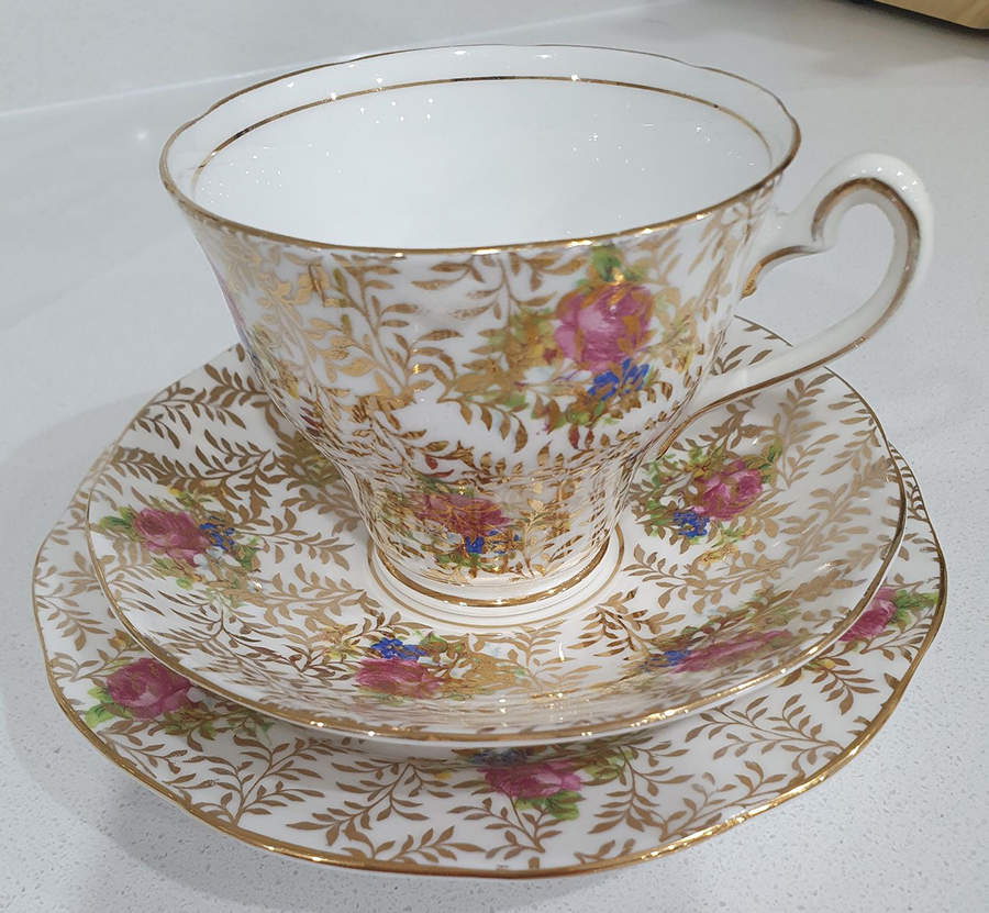 2066 Footed Cup & Saucer Set by Salisbury-1