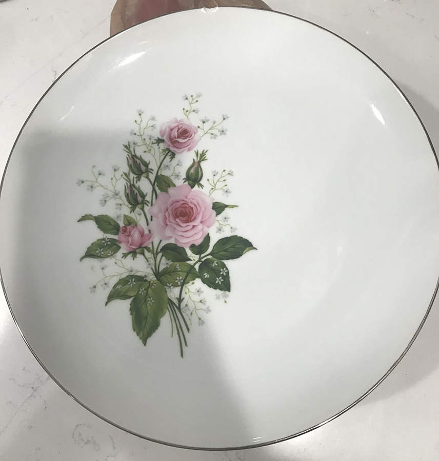 Cathy Rose-Platinum Dinner Plate by Sabin-1