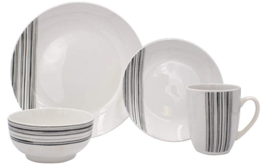Brushed Lines Dinner Plate by Studio Nova-1