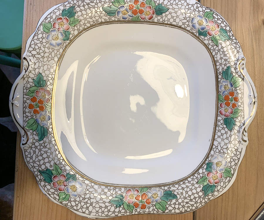 C2655 Handled Cake Plate by Sampson Bridgwood-1