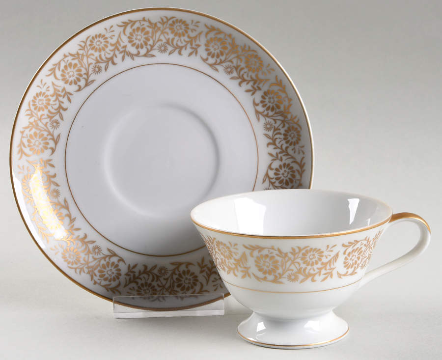 Marseilles Footed Cup & Saucer Set by Seyei Toki Co-1